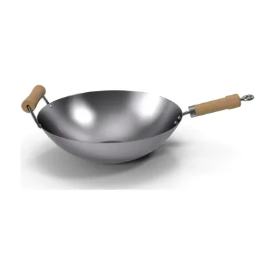 ووک کربن استیل دسته چوبی ۳۲ سانتی